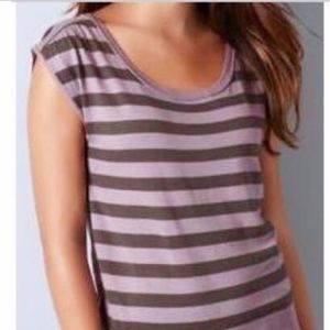 NWT LOFT Shirred Shoulder Short Sleeve SWEATER PS